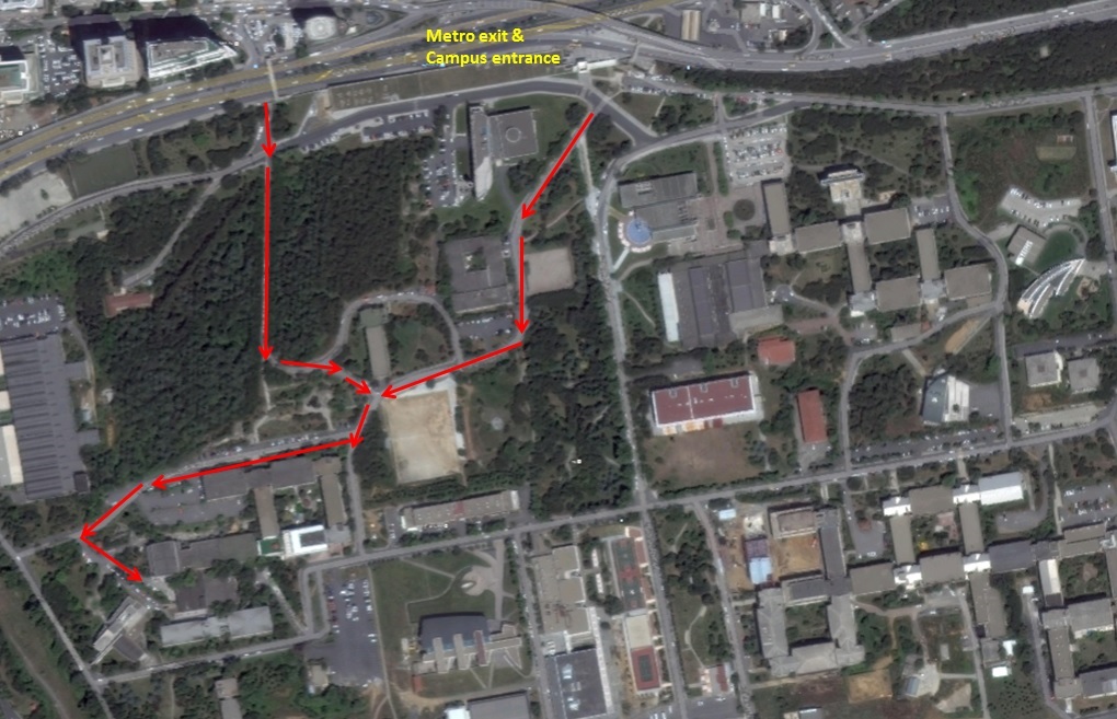 Map of the campus